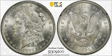 1883-CC $1 GSA Hoard MS62