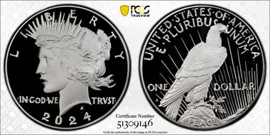 2024-S $1 Peace Dollar First Strike PR70DCAM