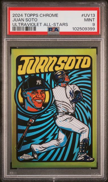 2024 Topps Chrome Ultraviolet All-Stars Juan Soto #Uv13 Mint 9 front