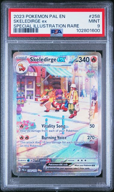 2023 Pokemon Paldea Evolved Illustration Rare #258 Skeledirge front
