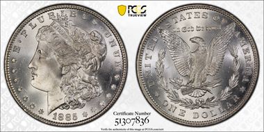 1885 $1 MS67