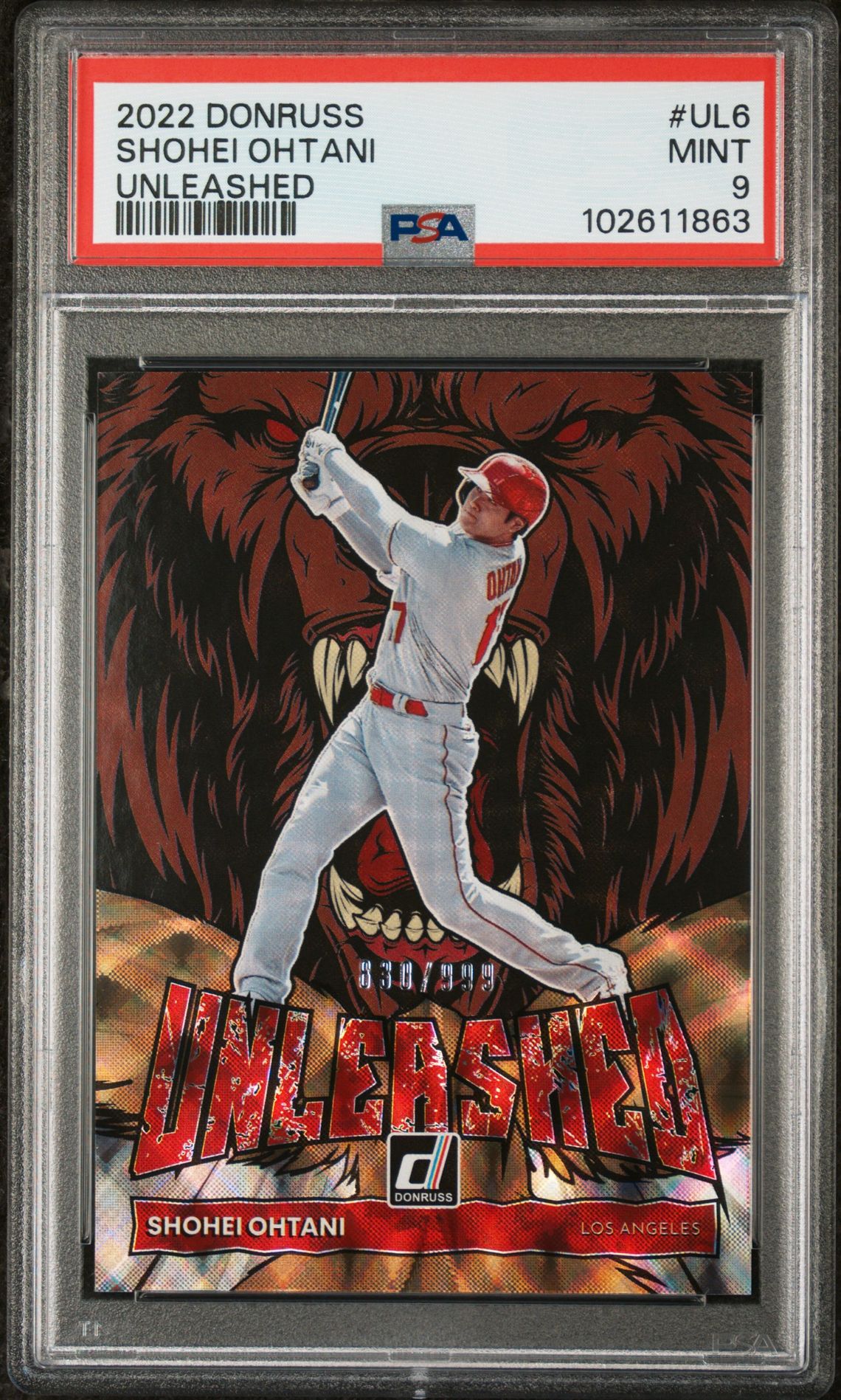 2022 Panini PANINI DONRUSS UNLEASHED #UL6 Shohei Ohtani front