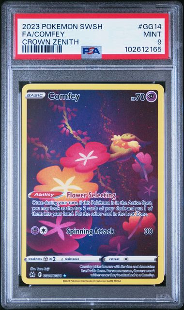 2023 Pokemon Crown Zenith Full Art #GG14 Comfey front