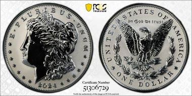 2024-S $1 Morgan Dollar Rev PR Two-Coin Reverse Proof Set First Strike PR70