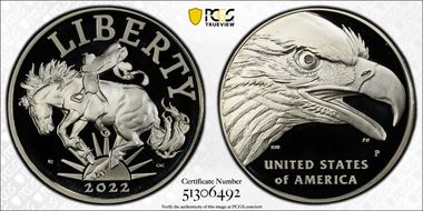 2022-P Medal American Liberty First Strike PR69DCAM