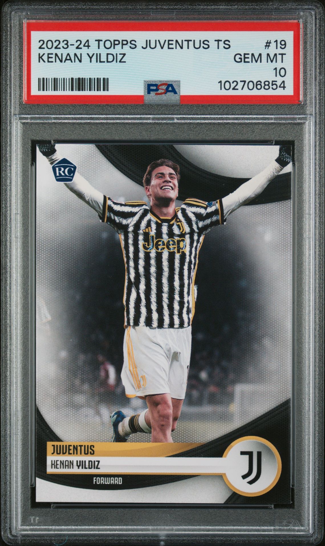 2023-24 Topps TOPPS JUVENTUS TEAM SET #19 Kenan Yildiz front