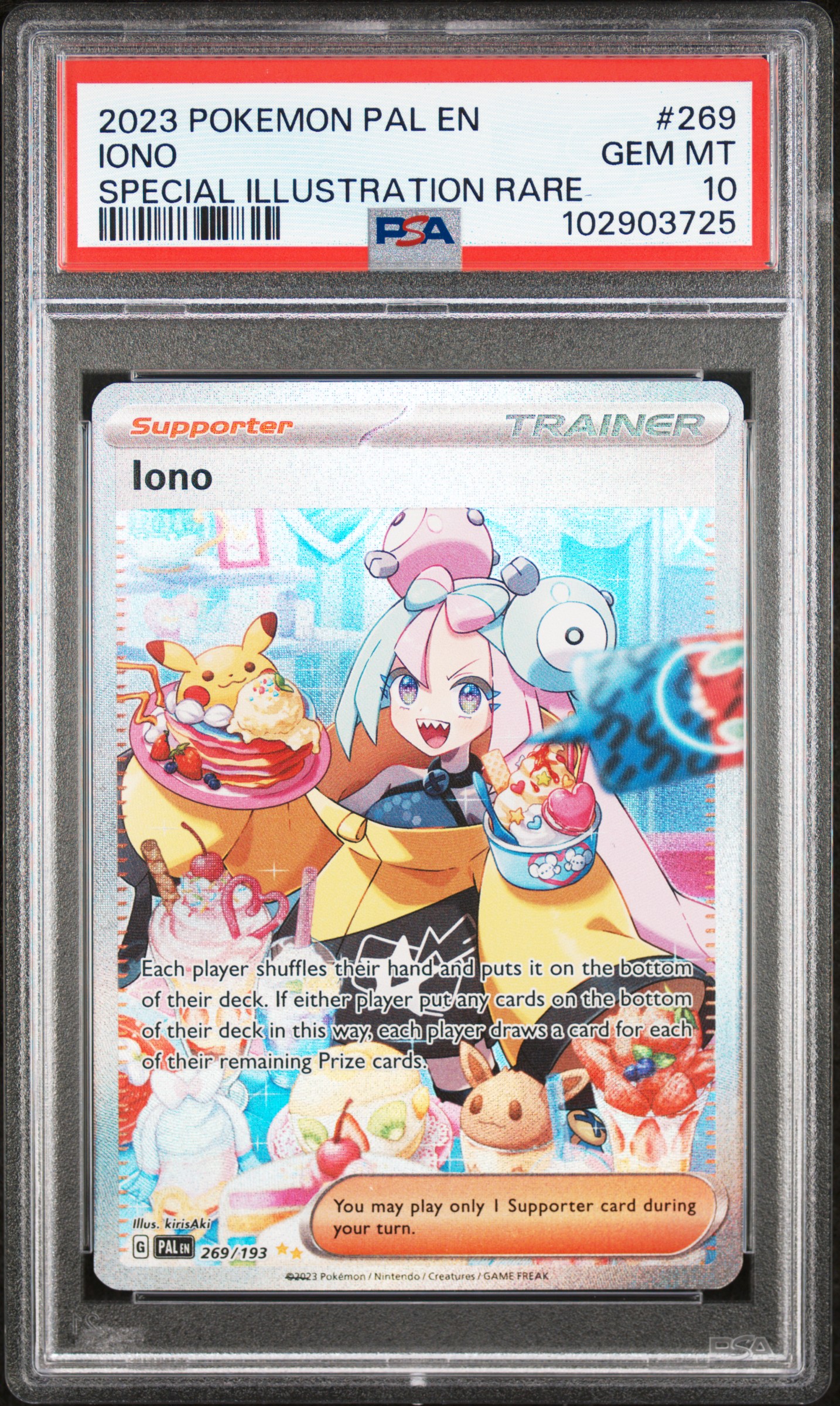 2023 Pokemon Pal En-Paldea Evolved Iono #269 (Special Illustration Rare) Gem Mt 10 front