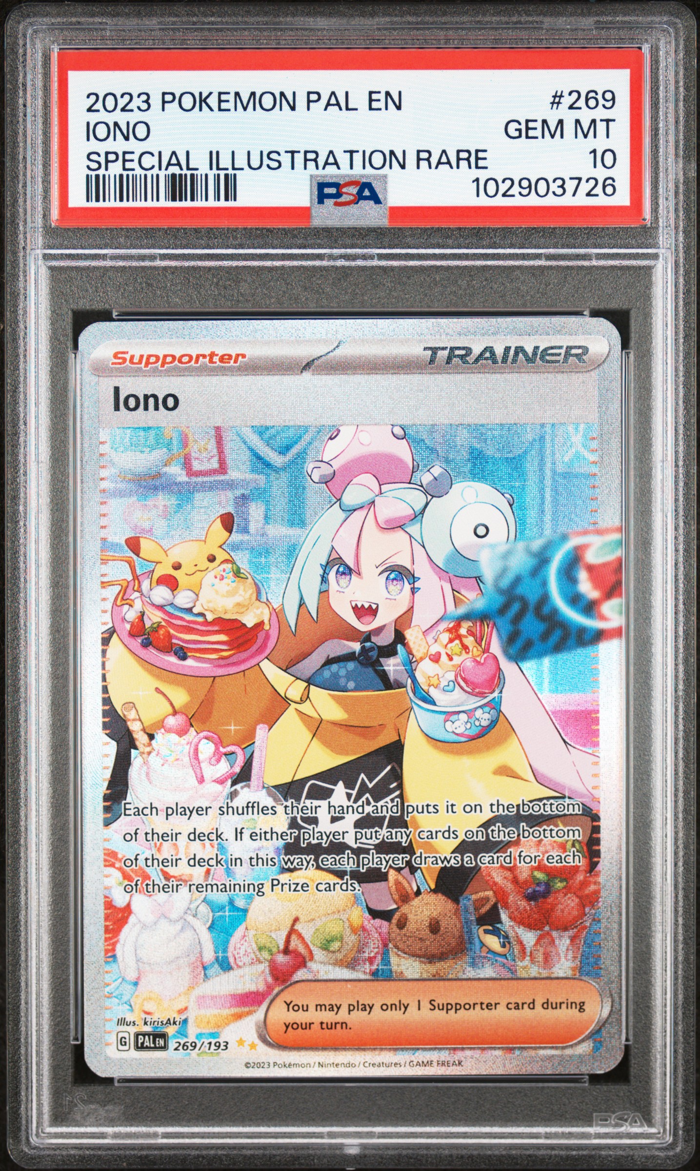2023 Pokemon Pal En-Paldea Evolved Iono #269 (Special Illustration Rare) Gem Mt 10 front