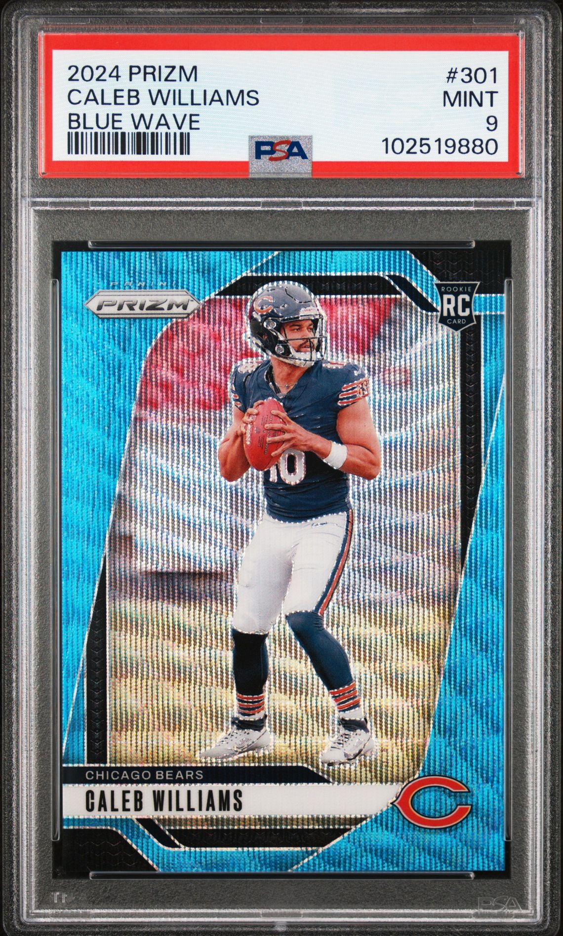 2024 Panini PANINI PRIZM BLUE WAVE #301 Caleb Williams front