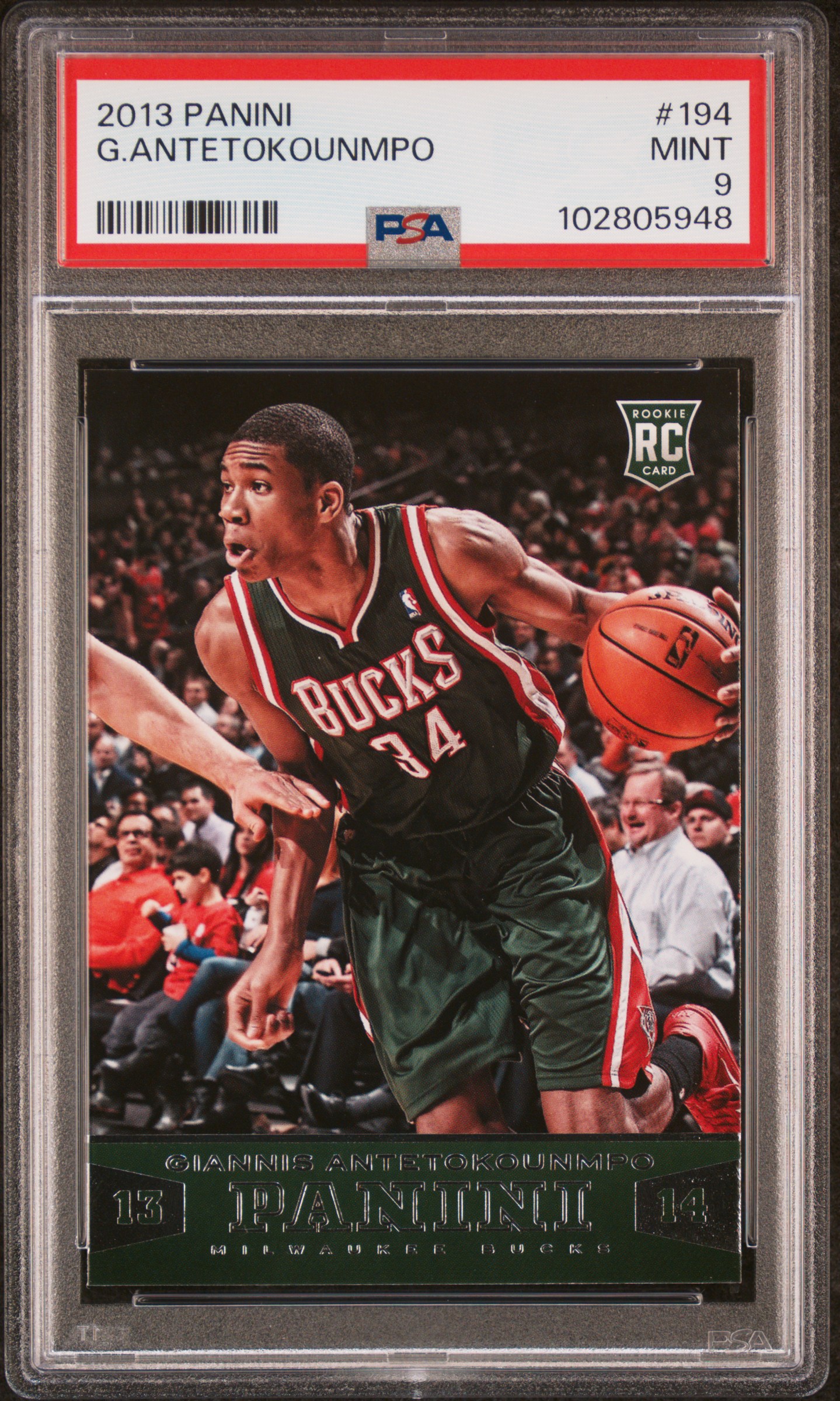 2013 Panini G.antetokounmpo #194 Mint 9 front
