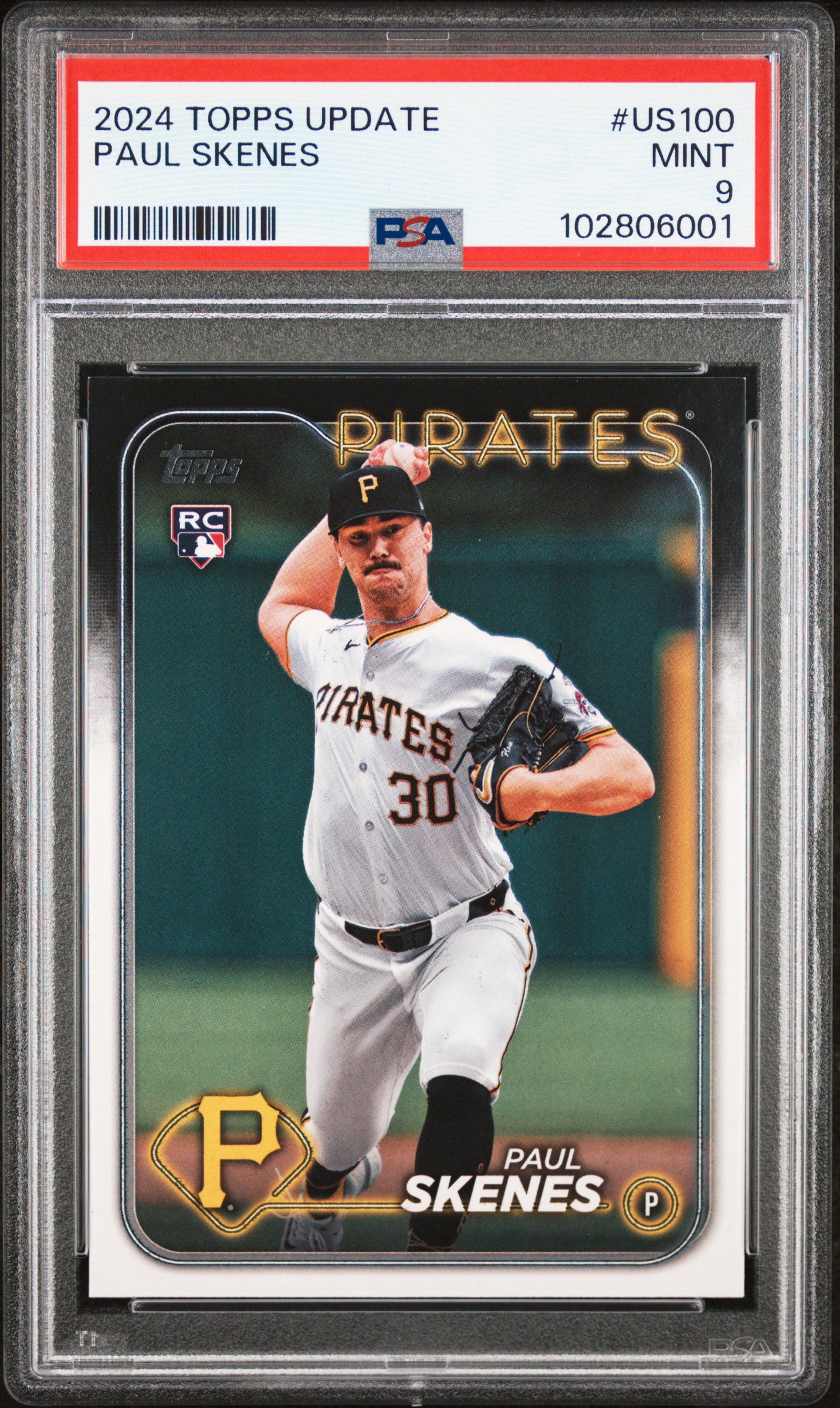 2024 Topps Update Paul Skenes #Us100 Mint 9 front
