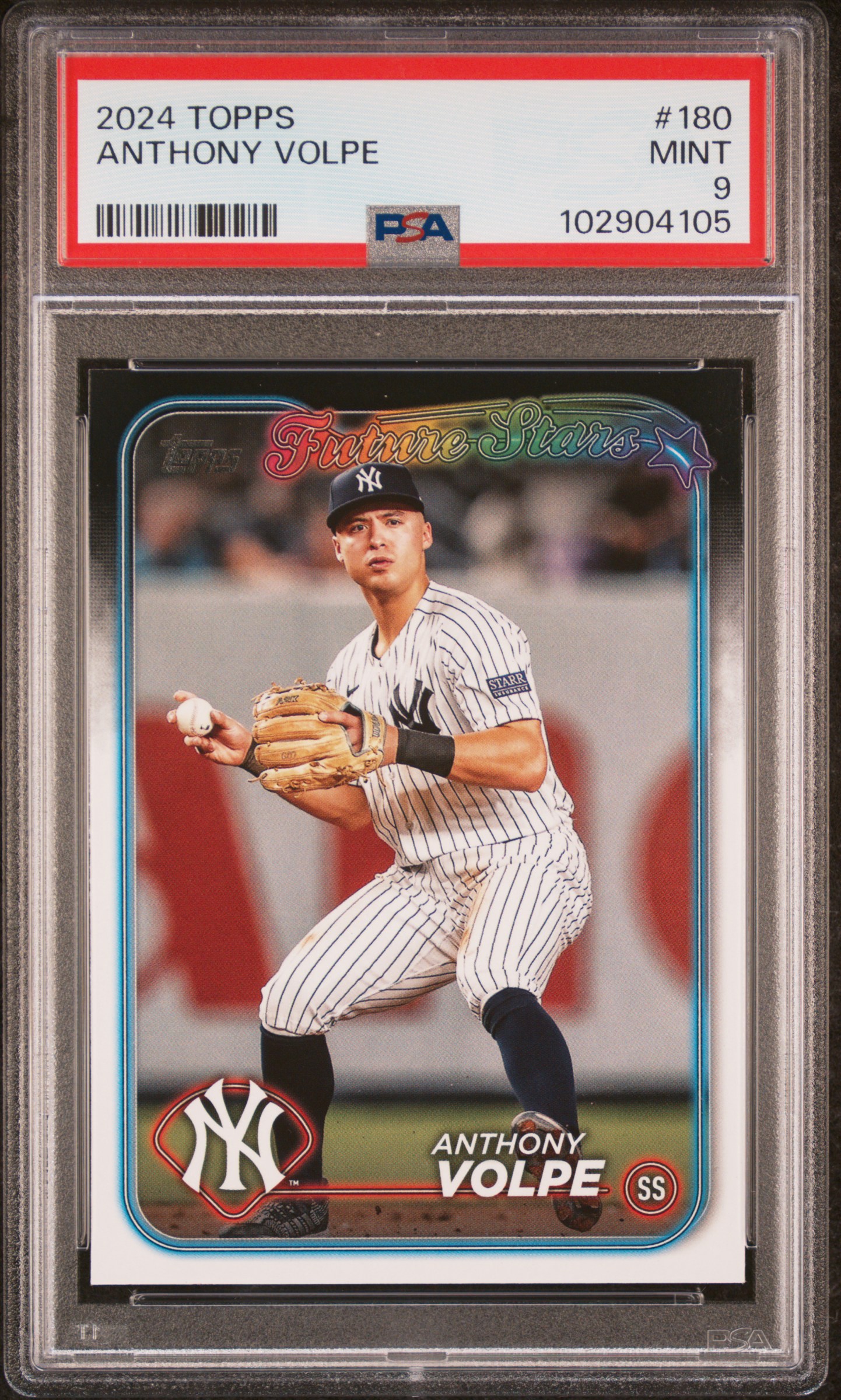 2024 Topps Anthony Volpe #180 Mint 9 front