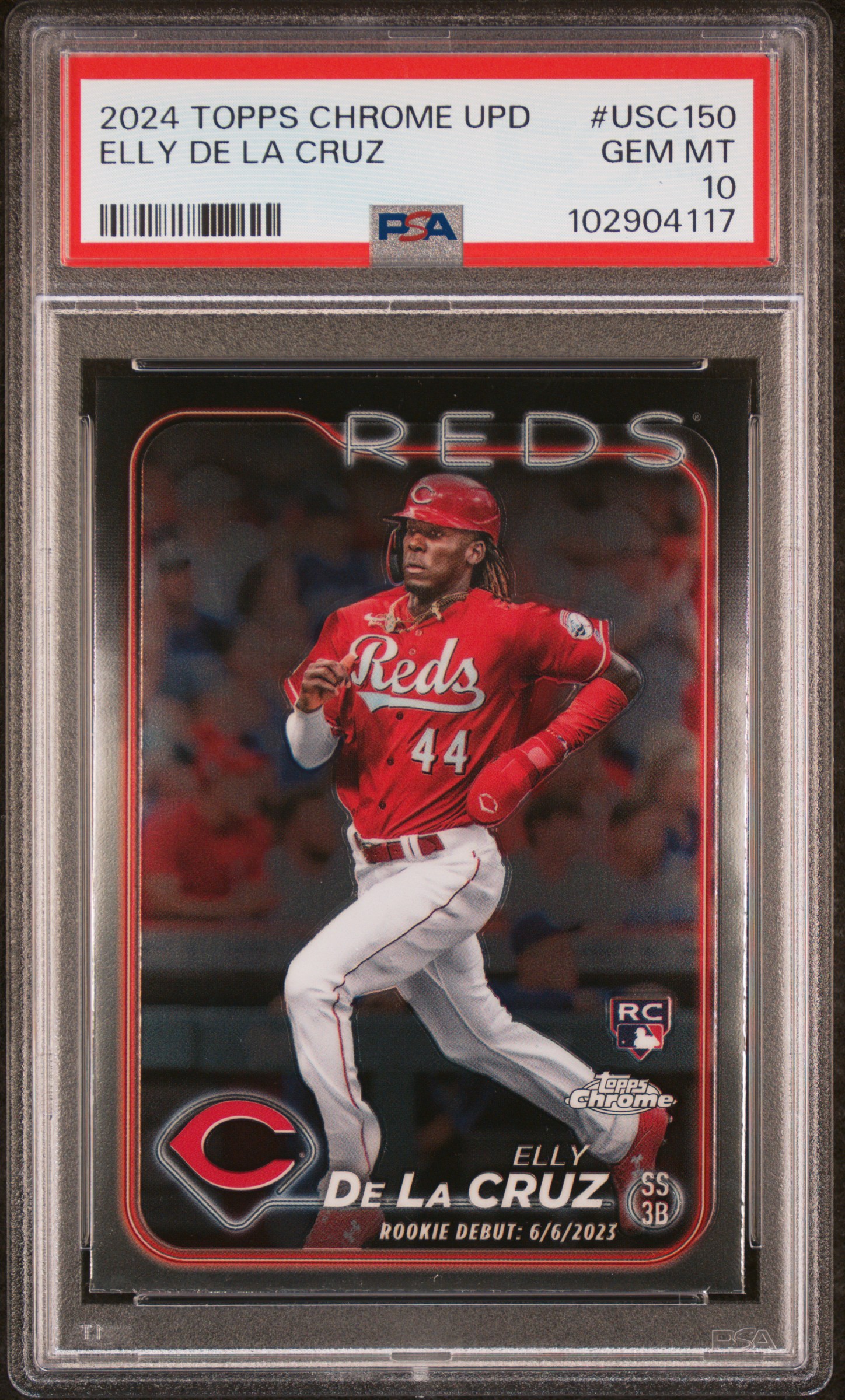 2024 Topps Chrome Update Elly De La Cruz #Usc150 Gem Mt 10 front