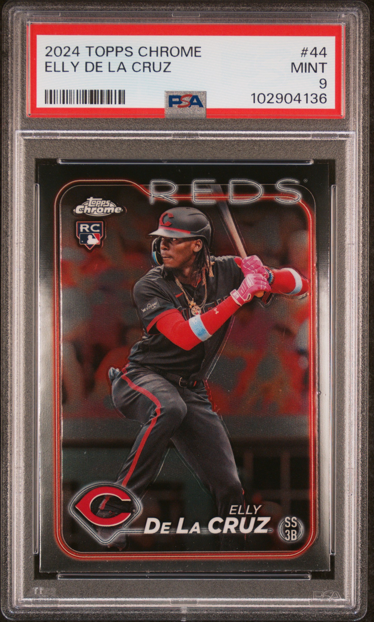 2024 Topps Chrome Elly De La Cruz #44 Mint 9 front