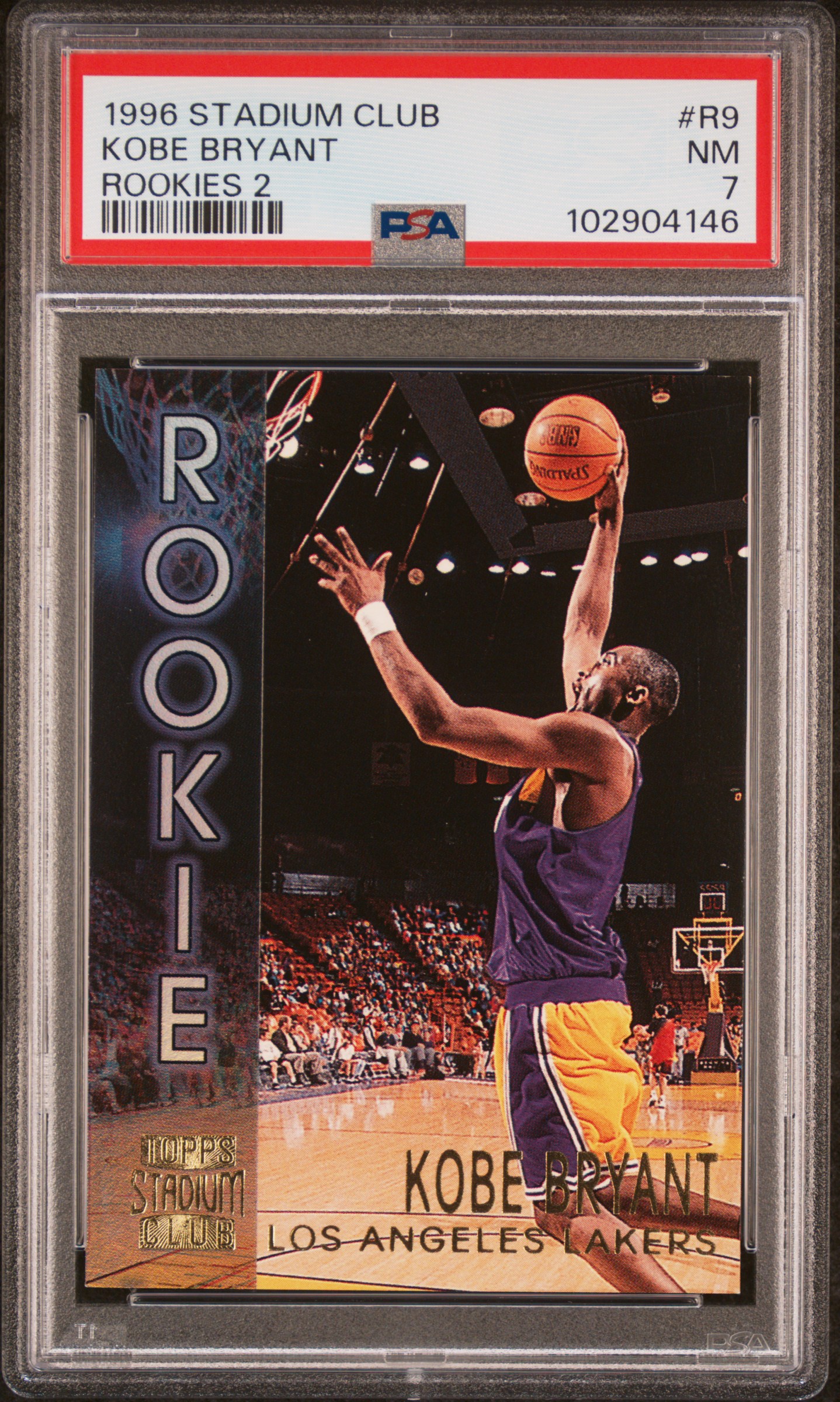 1996 Stadium Club Rookies 2 Kobe Bryant #R9 (Rookies 2) Nm 7 front