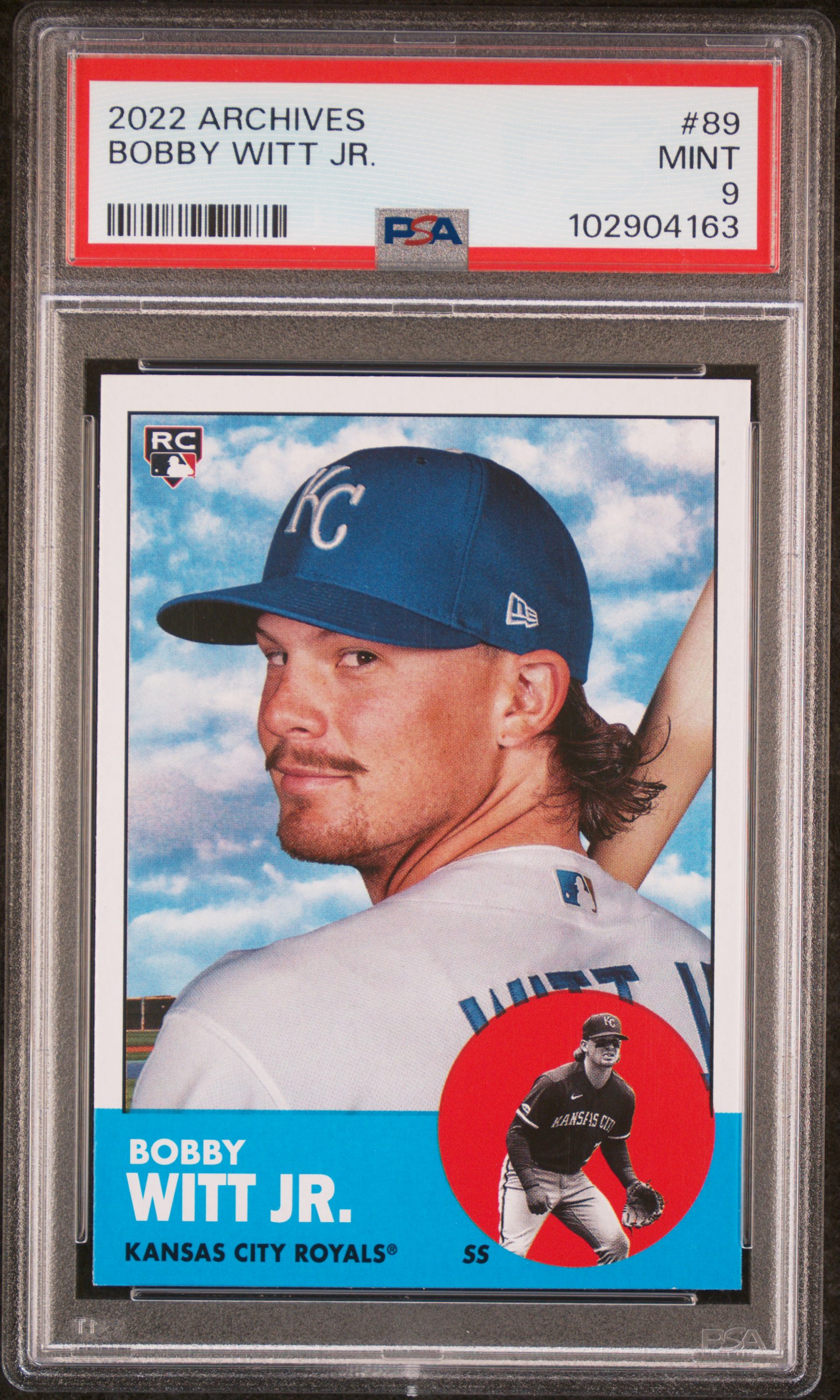 2022 Topps Archives Bobby Witt Jr. #89 Mint 9 front