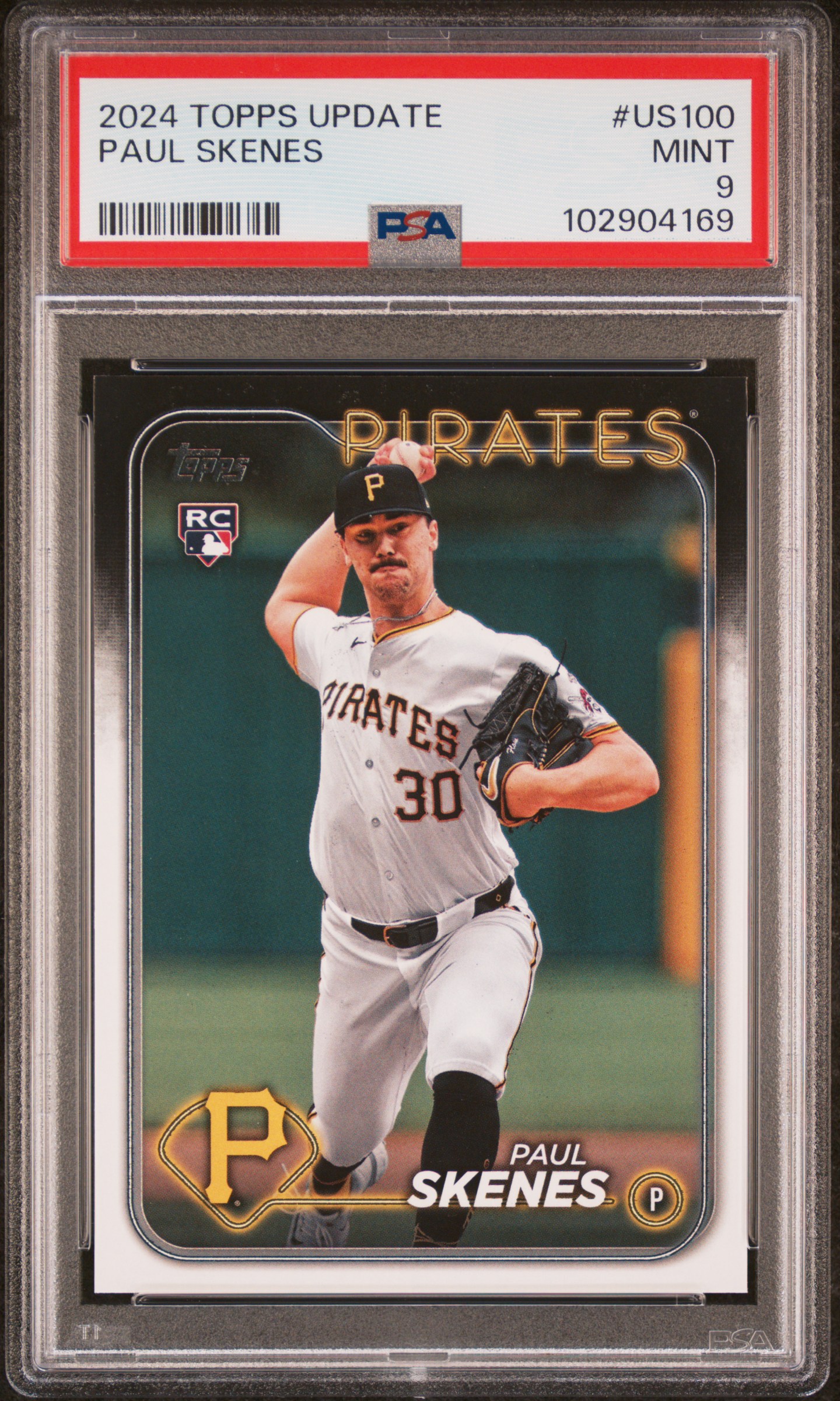 2024 Topps Update Paul Skenes #Us100 Mint 9 front