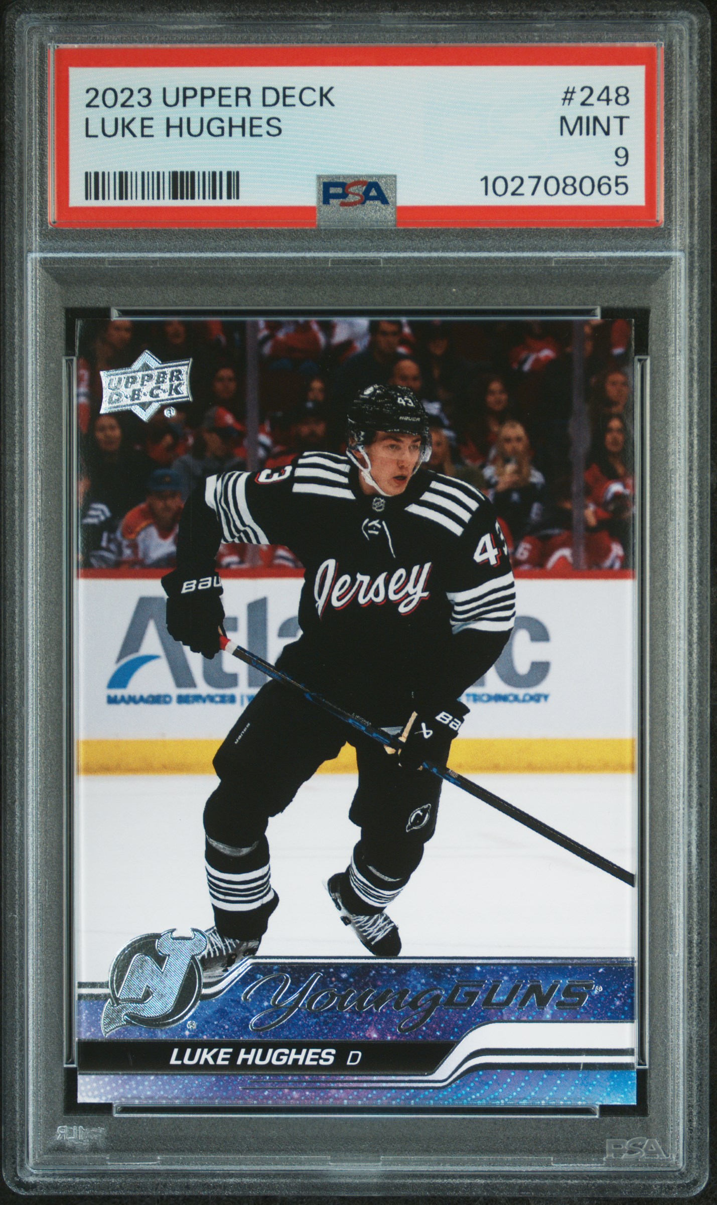 2023 Upper Deck Luke Hughes #248 Mint 9 front