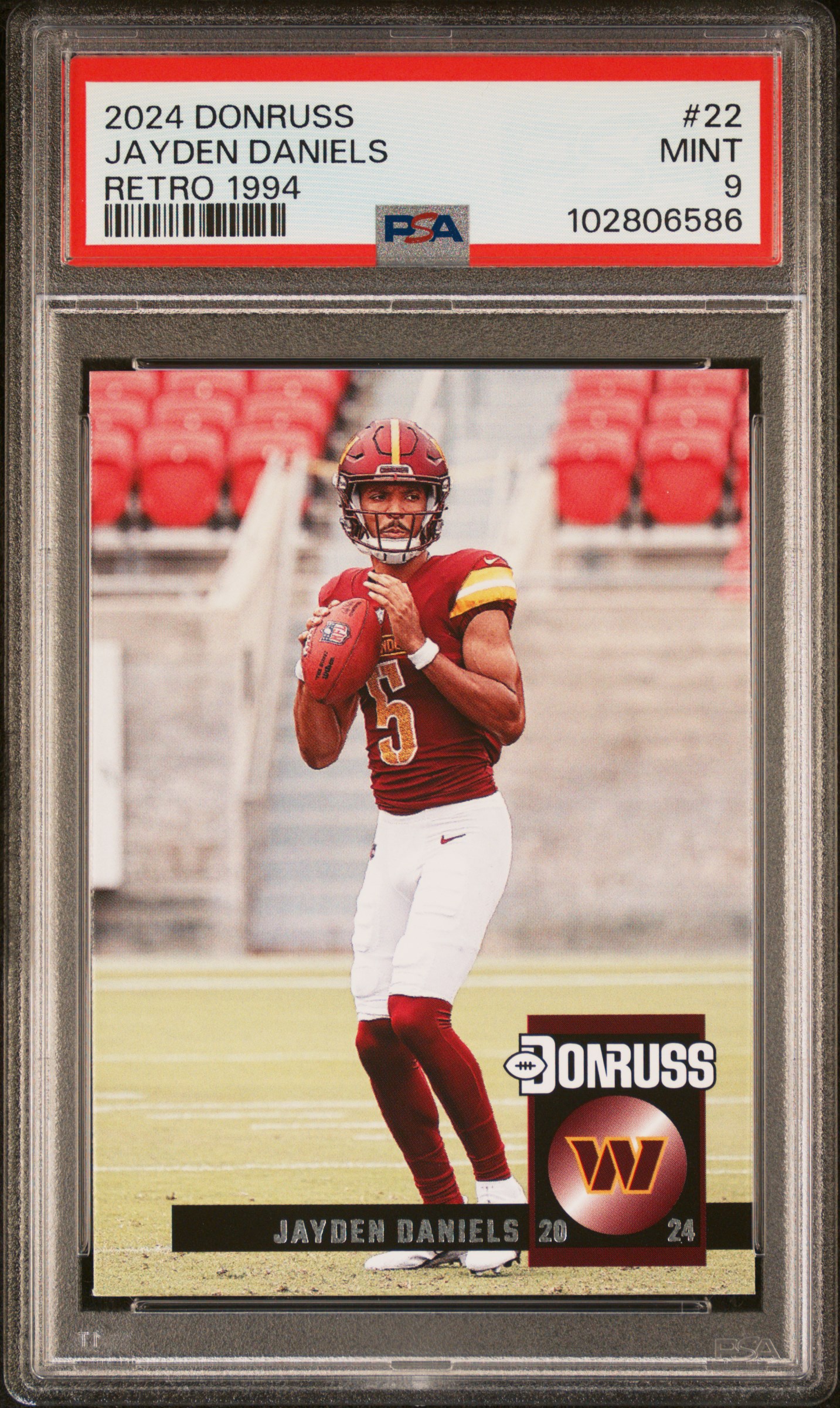 2024 Panini Donruss Retro 1994 Jayden Daniels #22 Mint 9 front