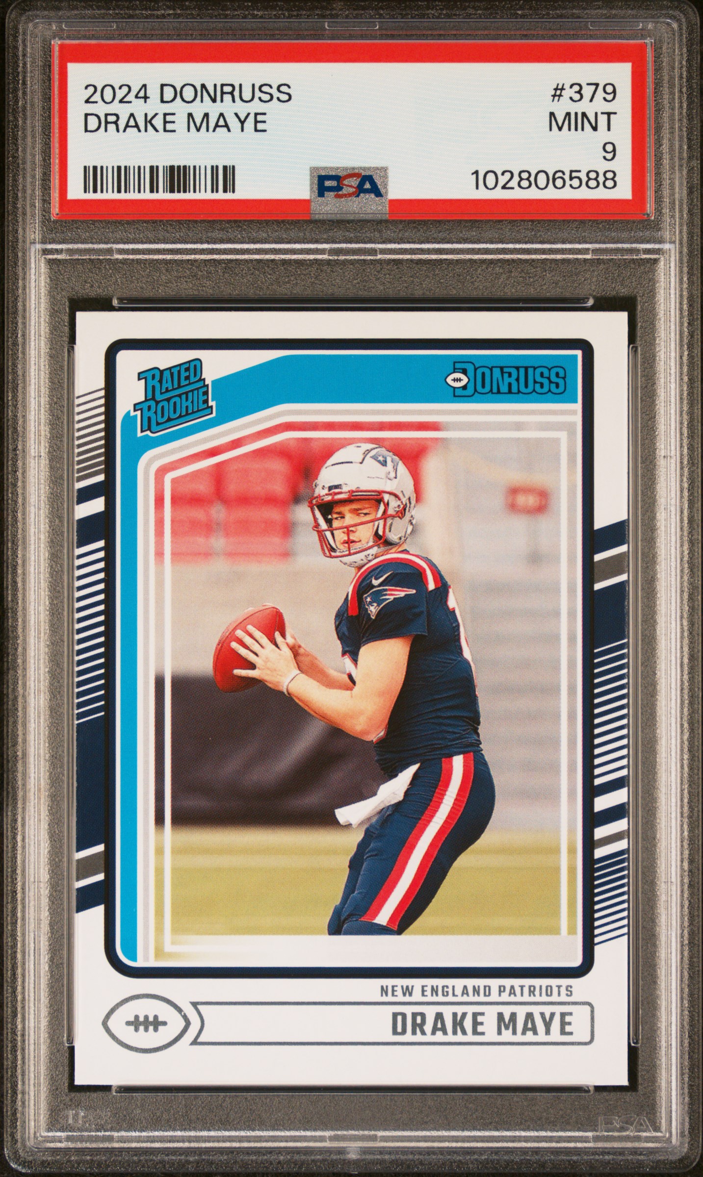 2024 Panini Donruss Drake Maye #379 Mint 9 front