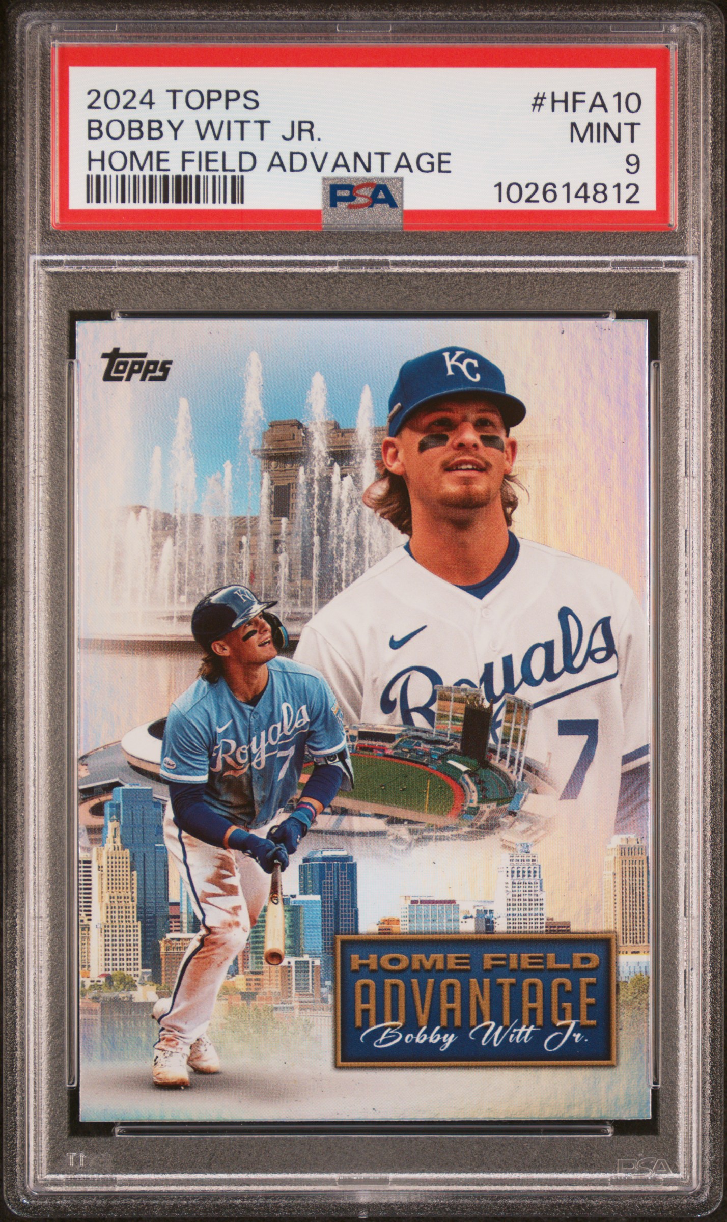 2024 Topps Home Field Advantage Bobby Witt Jr. #Hfa10 Mint 9 front