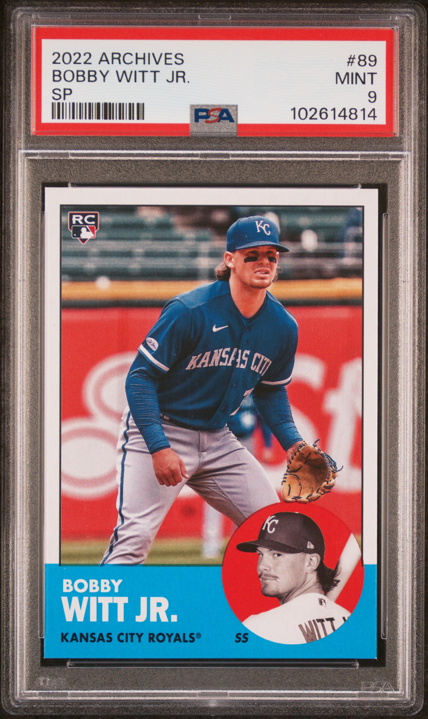 2022 Topps Archives Bobby Witt Jr. #89 (Sp) Mint 9 front