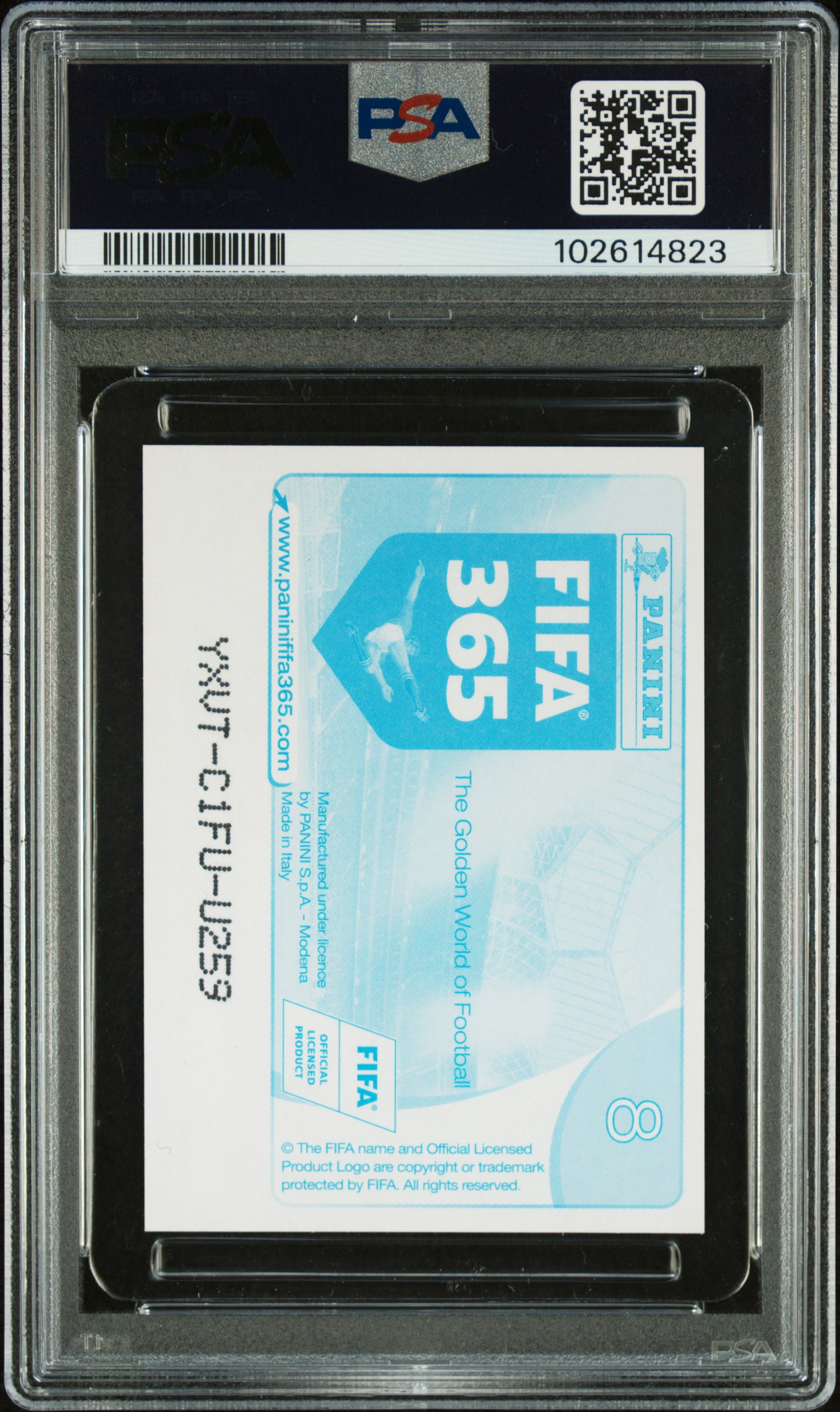 2016 Panini Fifa 365 L.messi/C.ronaldo #8 (Blue Back) Gem Mt 10 back