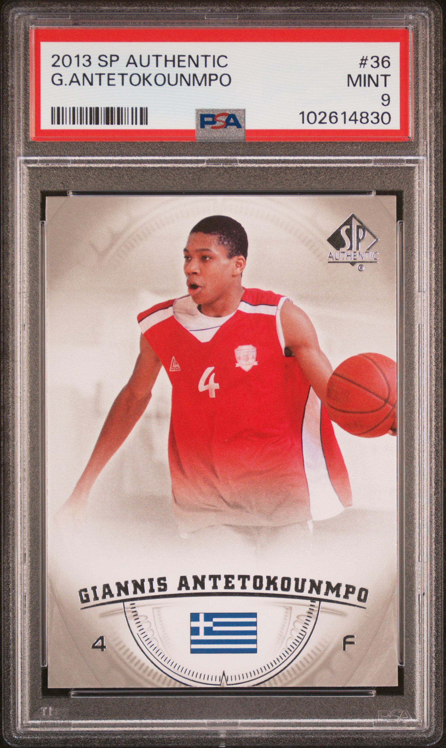 2013 Sp Authentic G.antetokounmpo #36 Mint 9 front