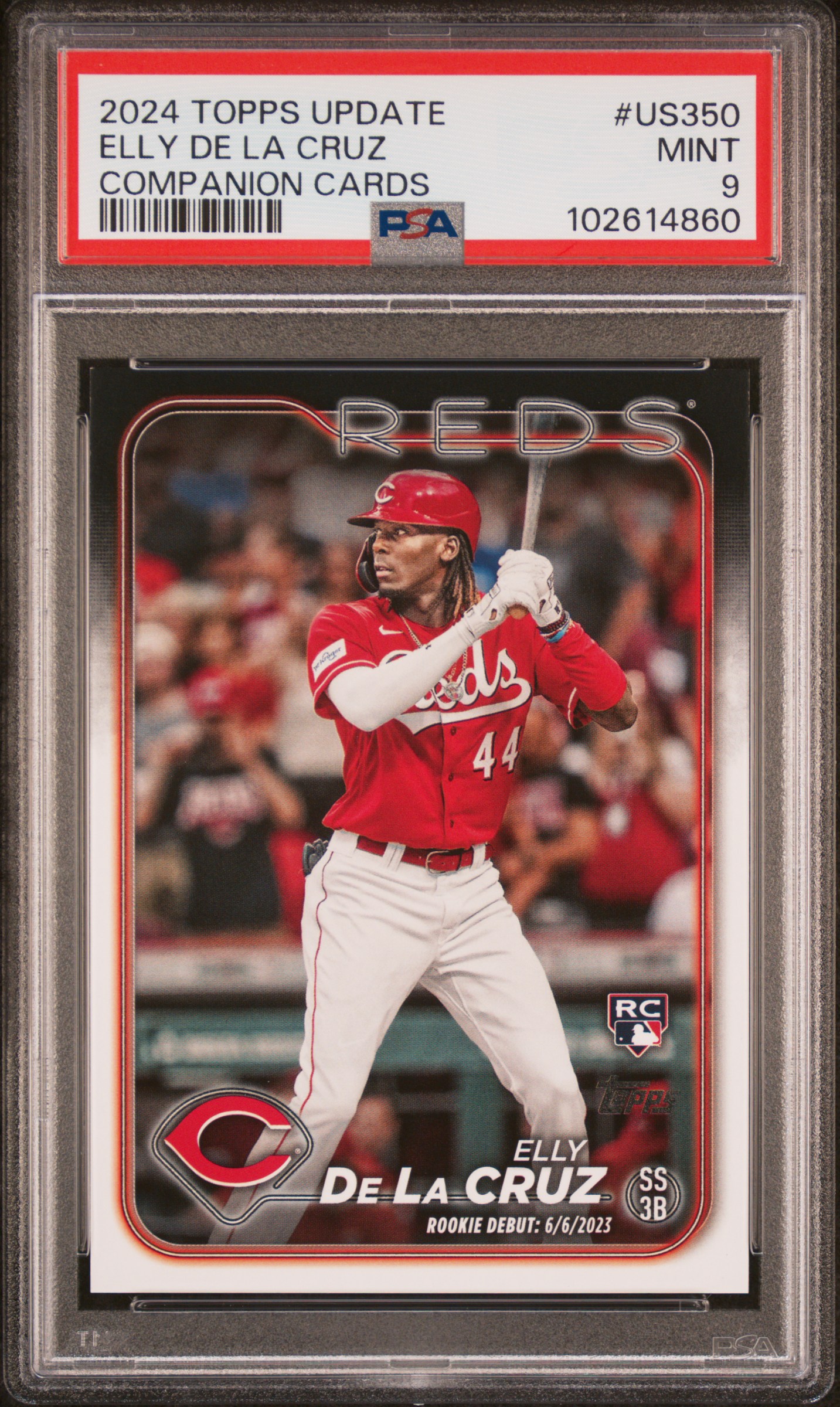 2024 Topps Update Elly De La Cruz #Us350 (Companion Cards) Mint 9 front