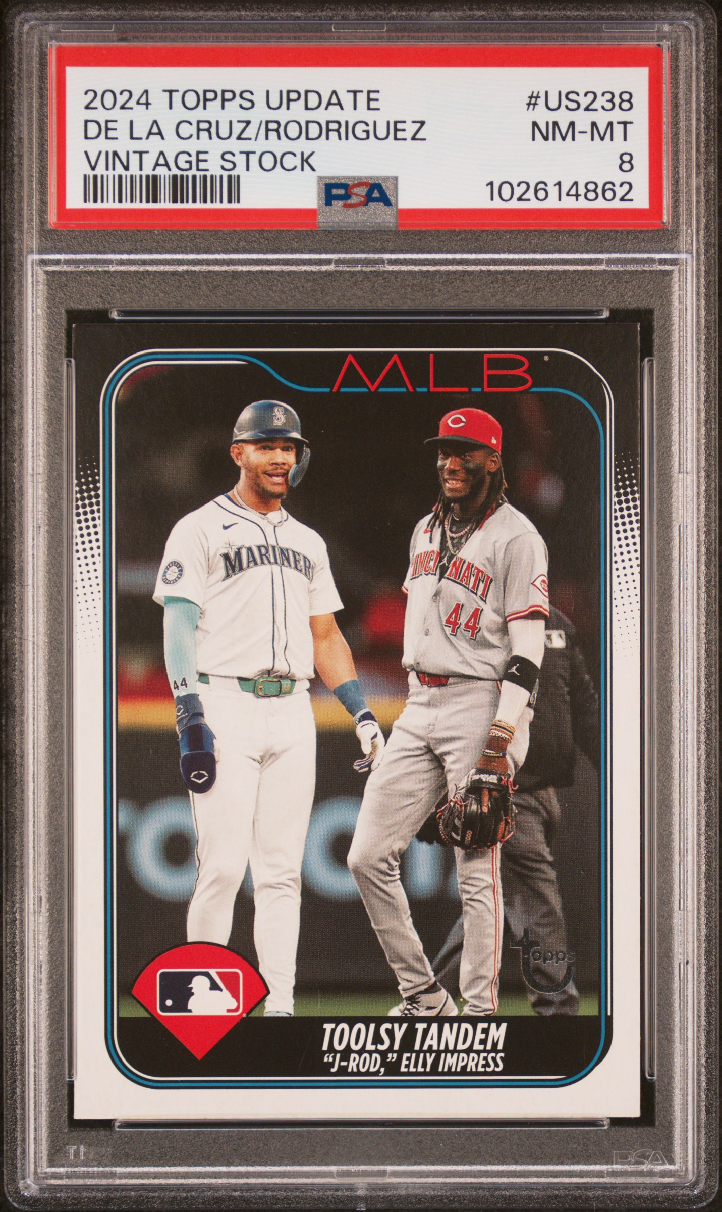 2024 Topps Update De La Cruz/Rodriguez #Us238 (Vintage Stock) Nm-Mt 8 front