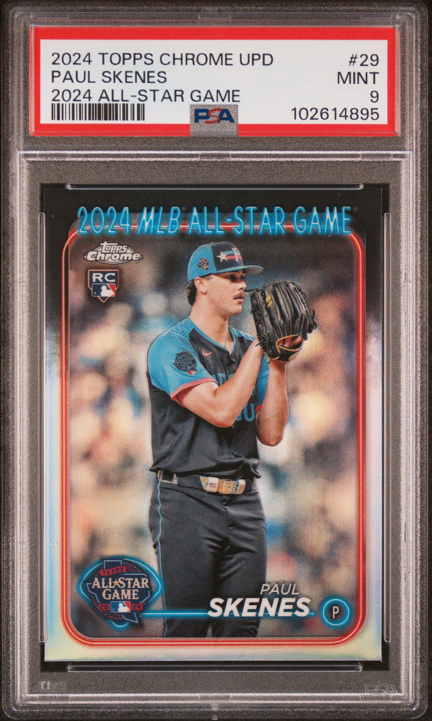 2024 Topps Chrome Update 2024 All-Star Game Chrome Paul Skenes #29 Mint 9 front