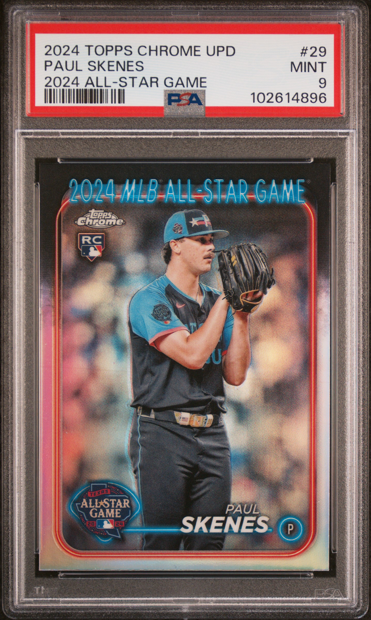 2024 Topps Chrome Update 2024 All-Star Game Chrome Paul Skenes #29 Mint 9 front