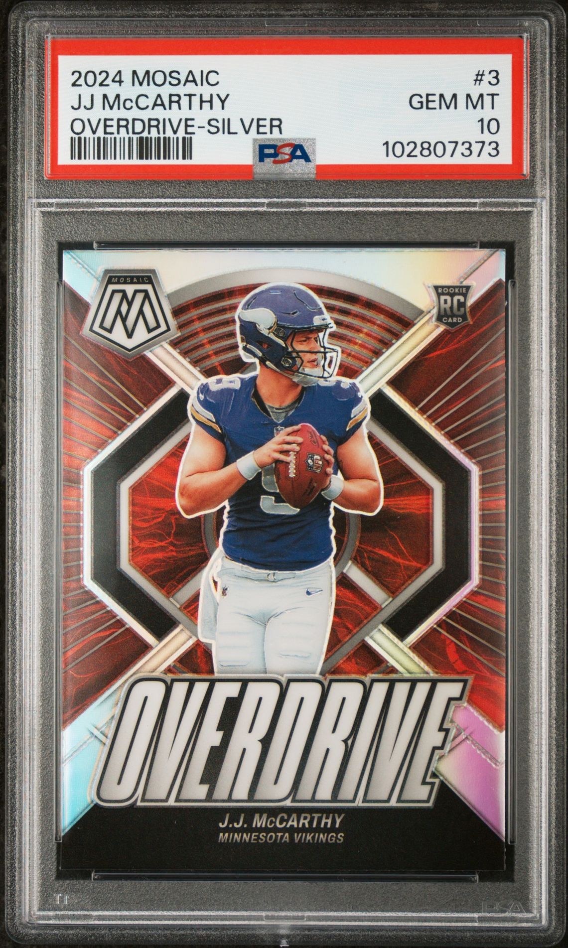 2024 Panini PANINI MOSAIC OVERDRIVE SILVER #3 Jj Mccarthy front