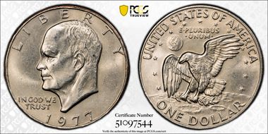 1977 $1 AU58