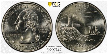 2003-P 25C Maine MS64