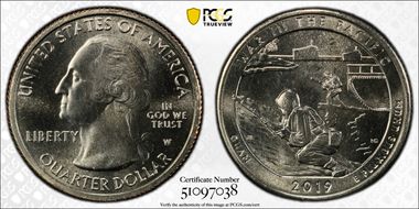 2019-W 25C War in the Pacific NP MS68