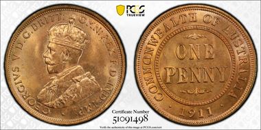 1911 (L) 1D KM-23 MS64RD