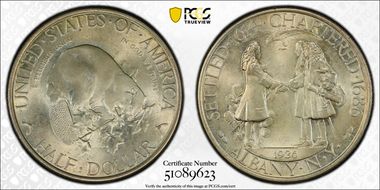 1936 50C Albany MS65