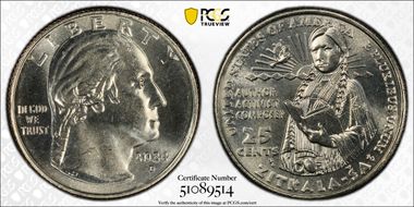 2024-D 25C Zitkala-Ša MS65