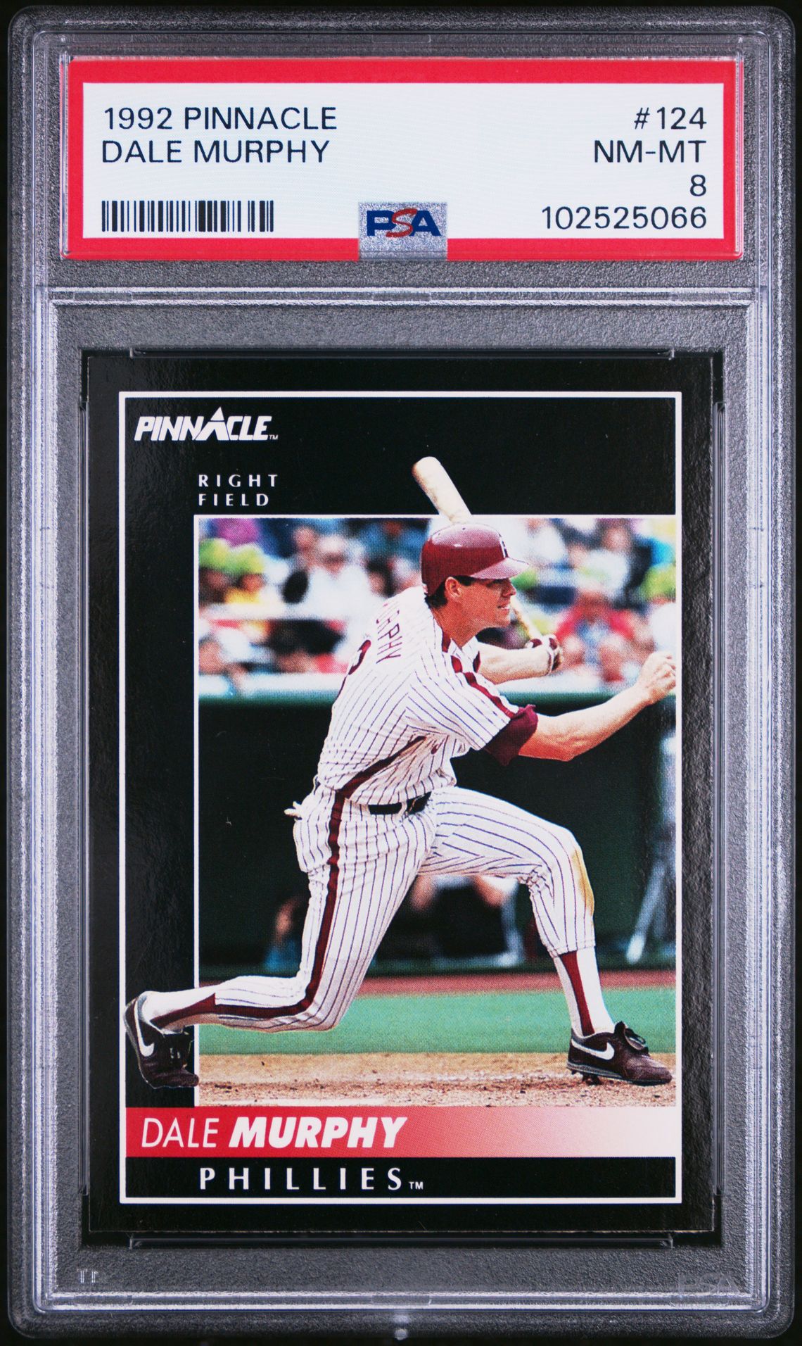 1992 Pinnacle #124 Dale Murphy front