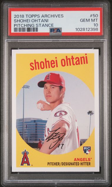 2018 Topps TOPPS ARCHIVES PITCHING STANCE #50 Shohei Ohtani front