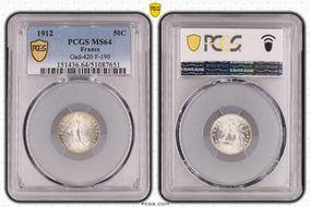 1912 50C Gad-420 F-190 MS64