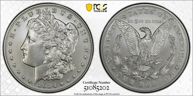2024 $1 Morgan Dollar MS70