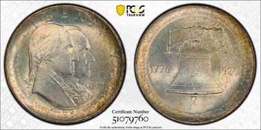 1926 50C Sesquicentennial MS65+