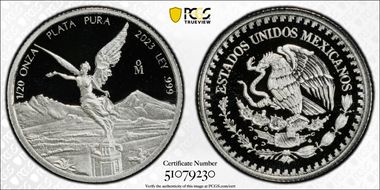 2023-Mo 1/20 oz Libertad Ag PR69DCAM