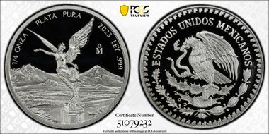 2023-Mo 1/4 oz Libertad Ag PR69DCAM