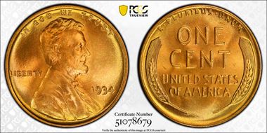 1934 1C MS67+ RD