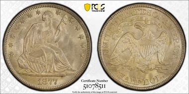 1877 50C MS65
