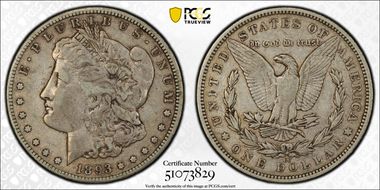 1893-CC $1 VF30