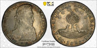 1828-PTS JM 8 Sol AU53